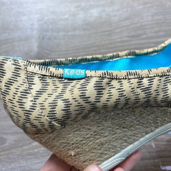 Keds Damsel Cheetah Print Women’s Size 8M Skimmer Jute Wrapped Wedge - Picture 10 of 10